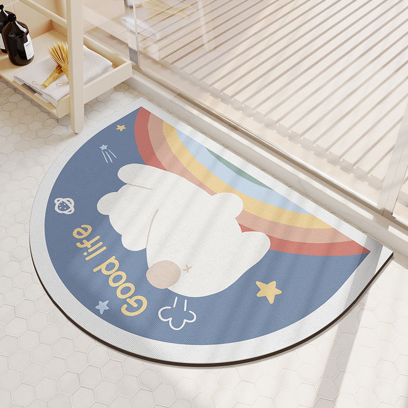 Alfombra de baño de barro de diatomeas de dibujos animados