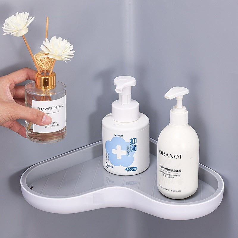 Estante de baño triangular, sin taladro