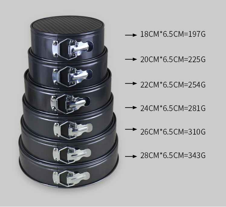 Non-stick lock bottom cake mold