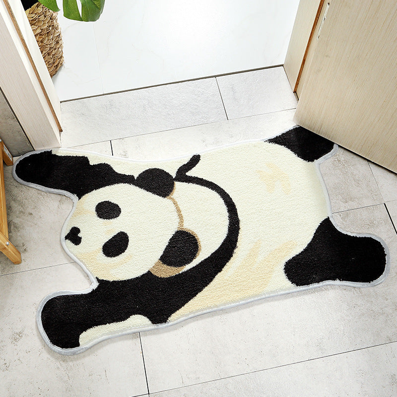 Panda Bath Mat: Absorbent, Non-Slip Microfiber