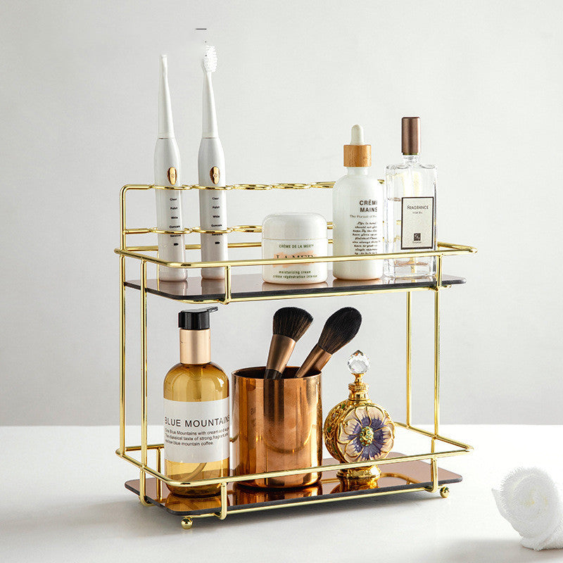 Caja de almacenamiento de tocador para encimera de baño