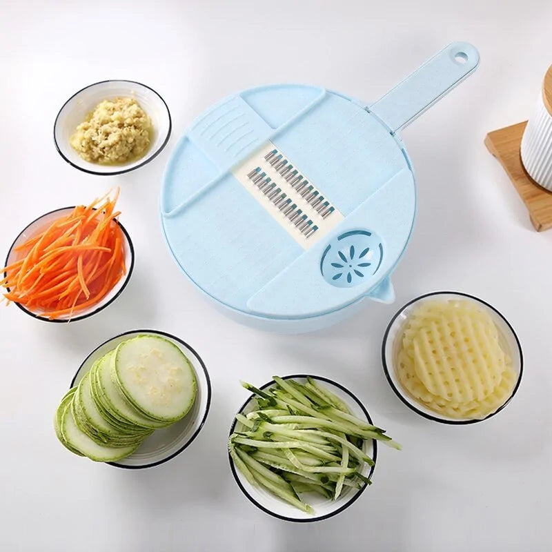 12 picadoras de verduras.
