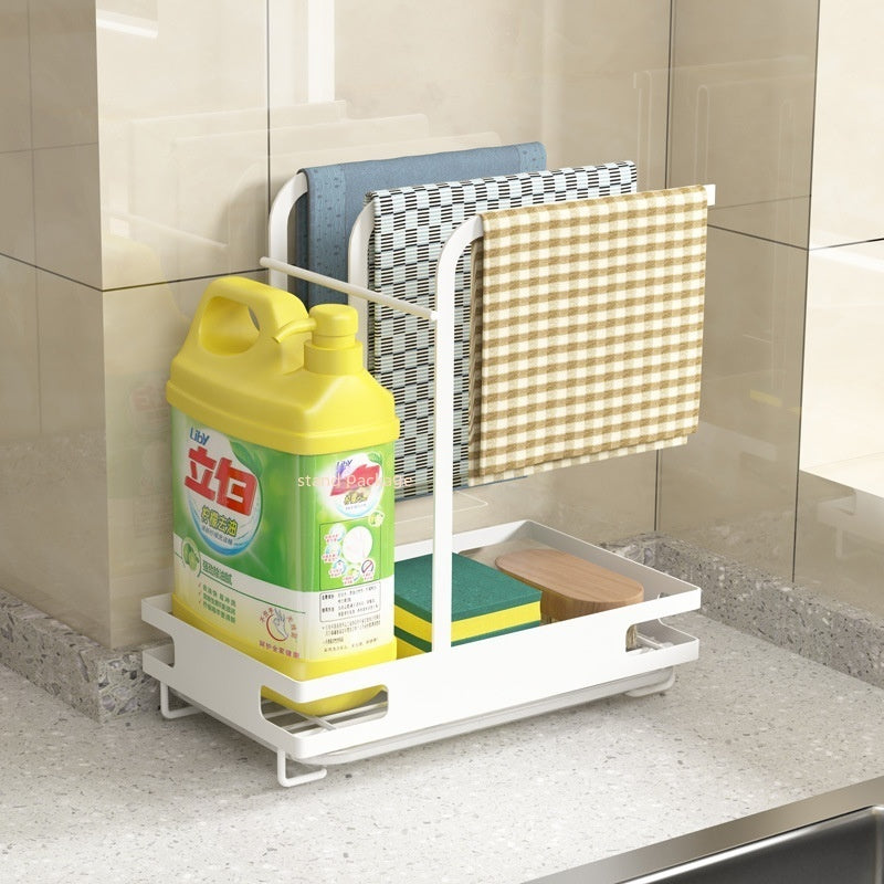 Punch-Free Wall Hanging Kitchen Rag Rack