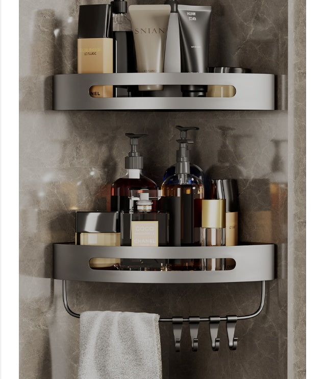 Perforated Bathroom Wall Storage Rack