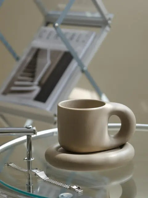 Taza de café linda gordita