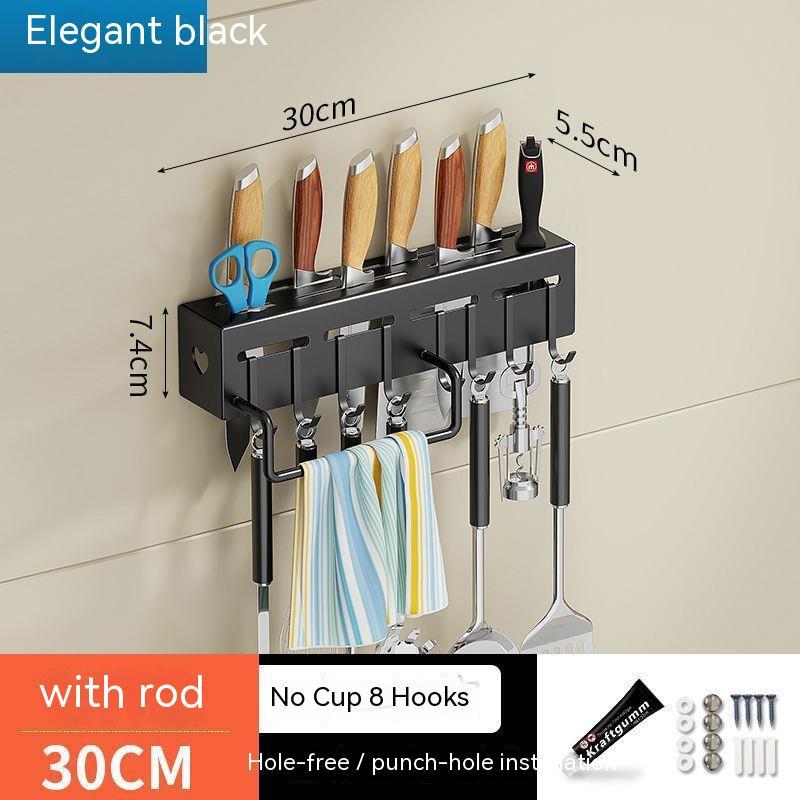 Stainless Steel Knife Holder with Storage