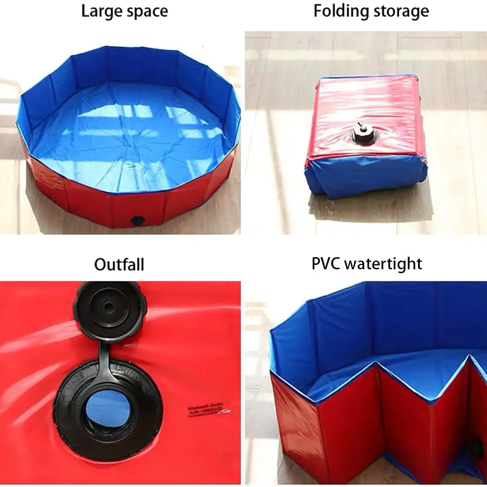 Piscina plegable para perros