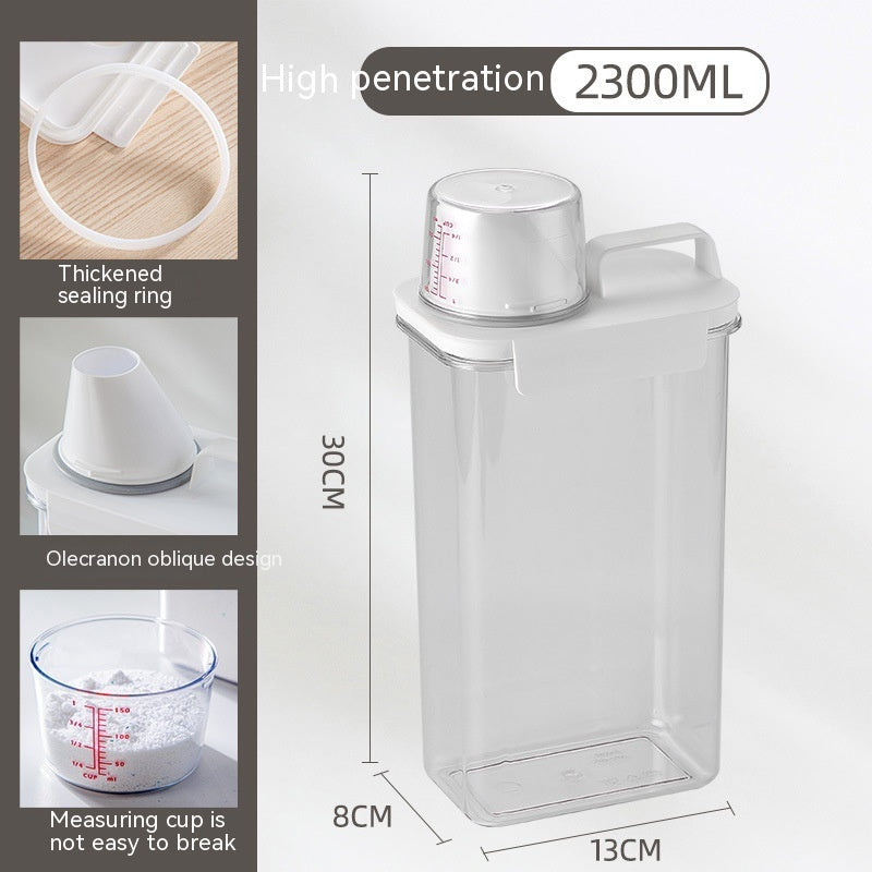 Caja de almacenamiento de detergente en polvo
