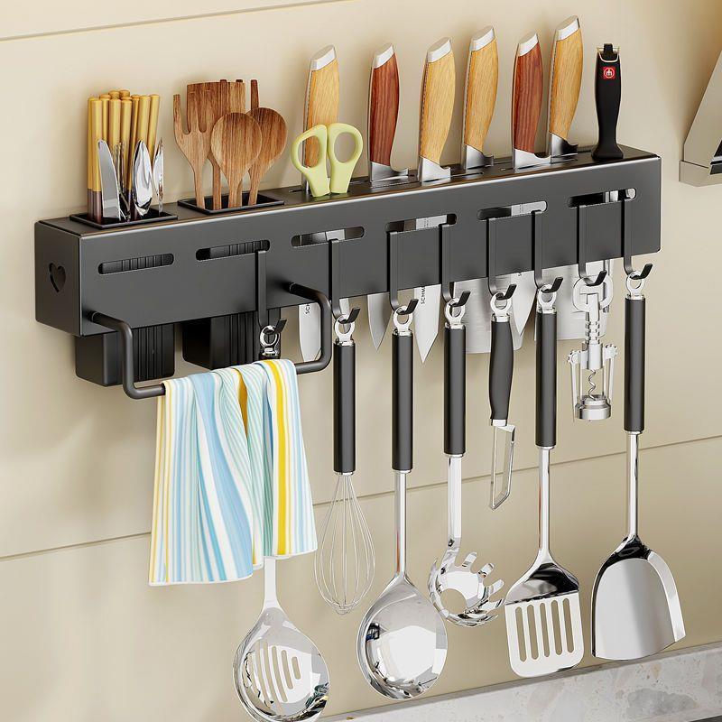 Stainless Steel Knife Holder with Storage
