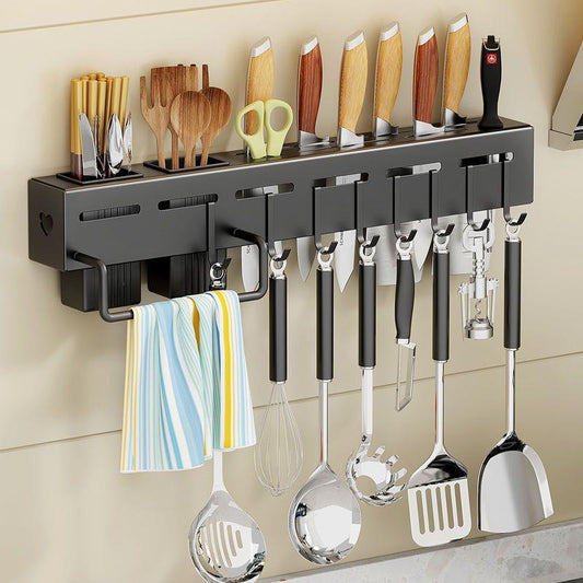 Stainless Steel Knife Holder with Storage