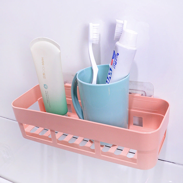 Estante de pared para baño, sin perforaciones