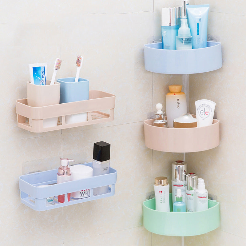 Estante de pared para baño, sin perforaciones