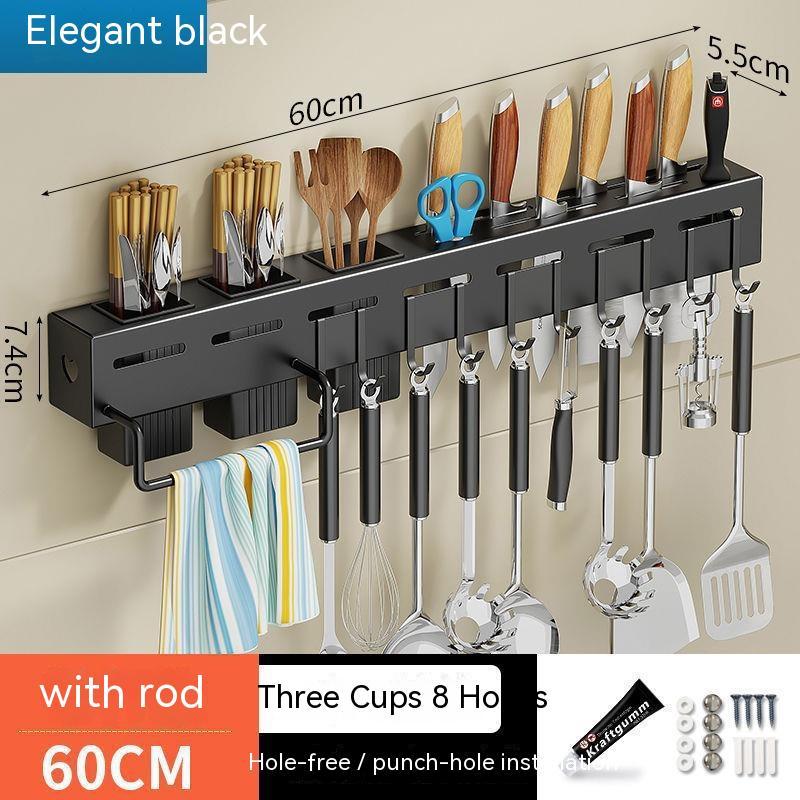 Stainless Steel Knife Holder with Storage