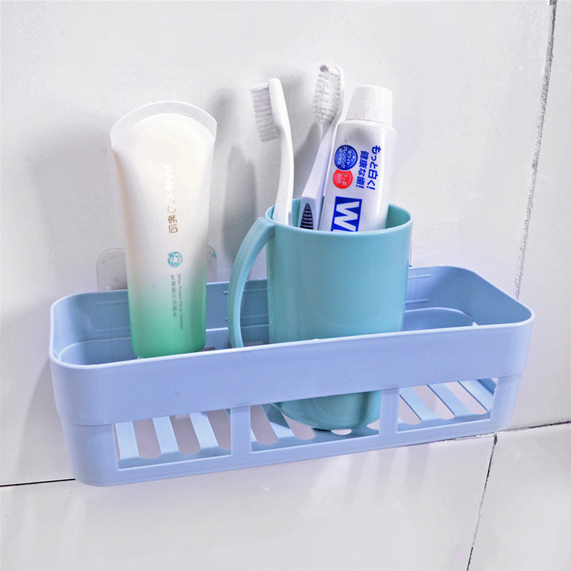Estante de pared para baño, sin perforaciones