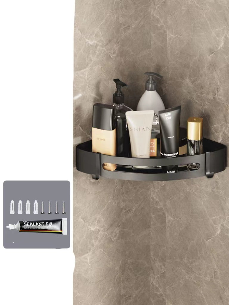 Perforated Bathroom Wall Storage Rack
