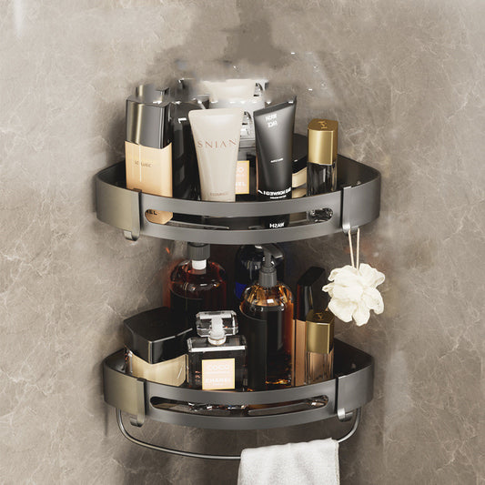 Perforated Bathroom Wall Storage Rack