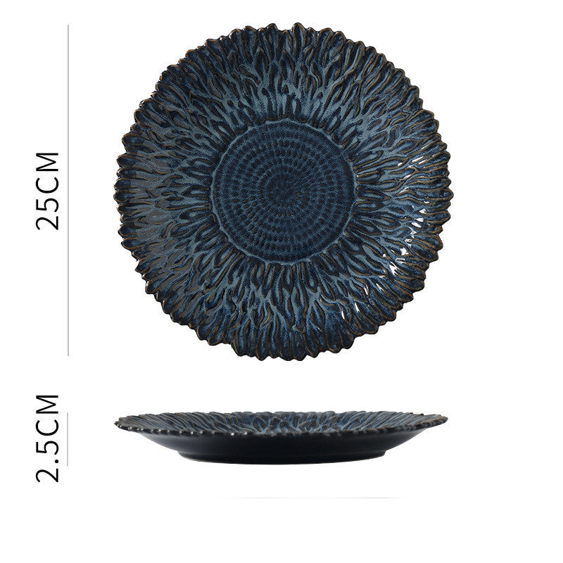 Retro Kiln-Fired Ceramic Plates