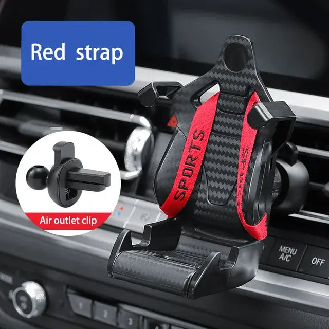Soporte para teléfono para asiento de carreras de autos