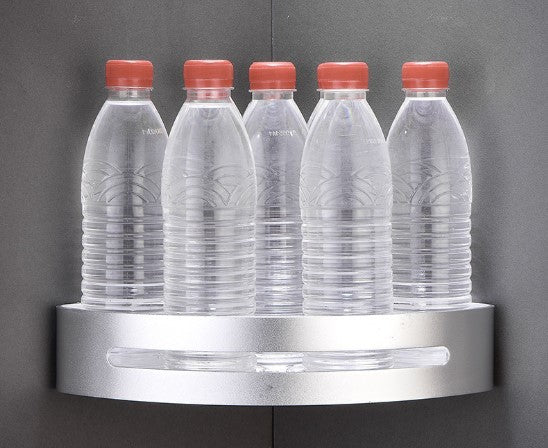 Punch-Free Corner Shelf with Hook