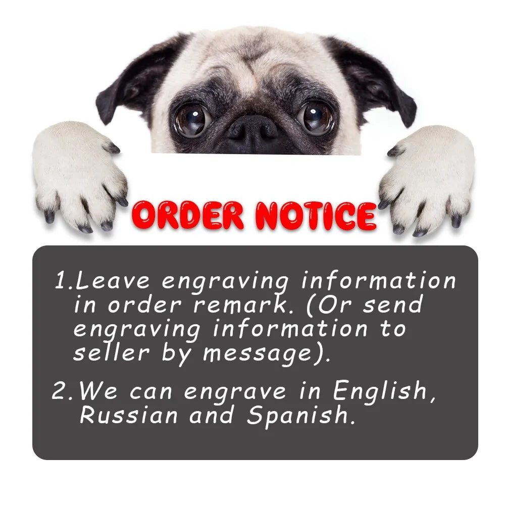 Collar de etiqueta de perro ajustable