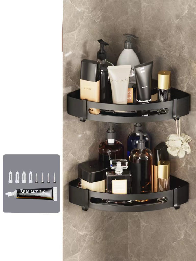 Perforated Bathroom Wall Storage Rack