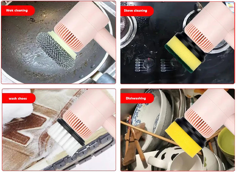 Cepillo de limpieza eléctrico recargable inalámbrico