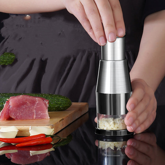 Combo de triturador y picadora de cocina con prensa de ajo