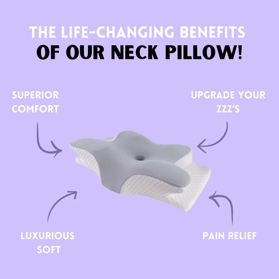 Almohada para el cuello con forma de mariposa de espuma viscoelástica
