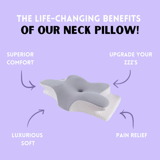 Almohada para el cuello con forma de mariposa de espuma viscoelástica