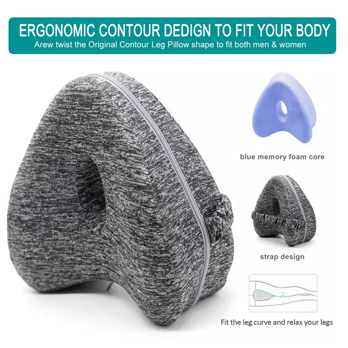 Almohada ortopédica para aliviar la ciática