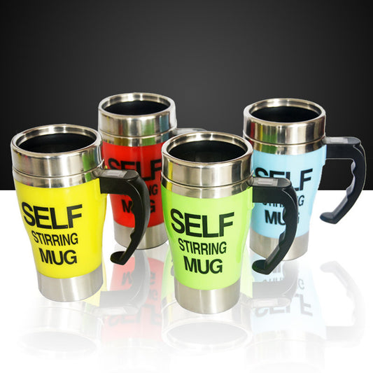 Tazas de café con agitación automática