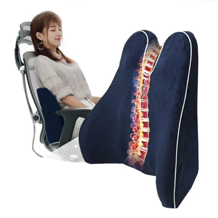 Almohada de apoyo para la espalda de espuma viscoelástica
