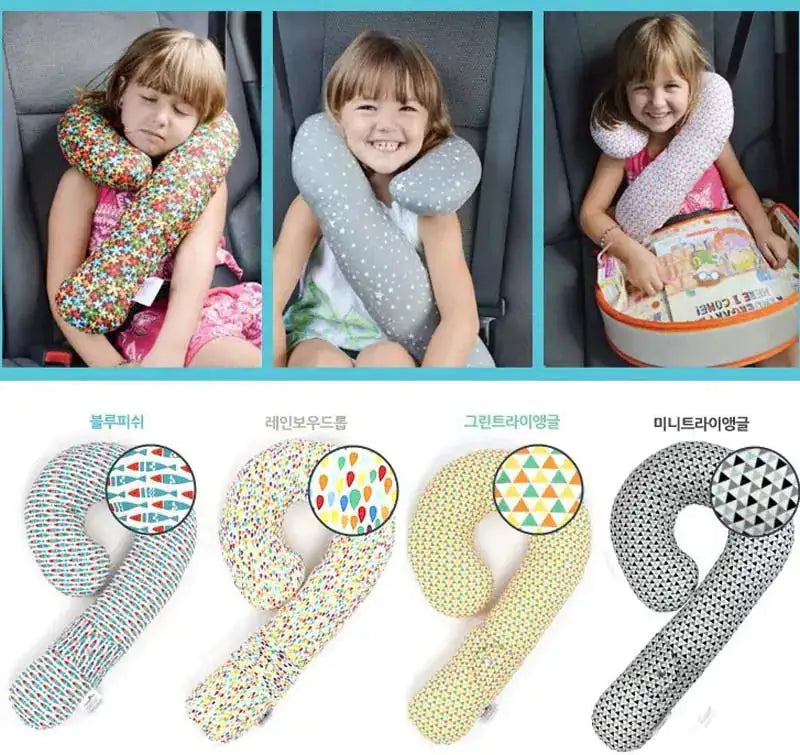 Funda para el hombro con almohada para el cuello del coche para niños