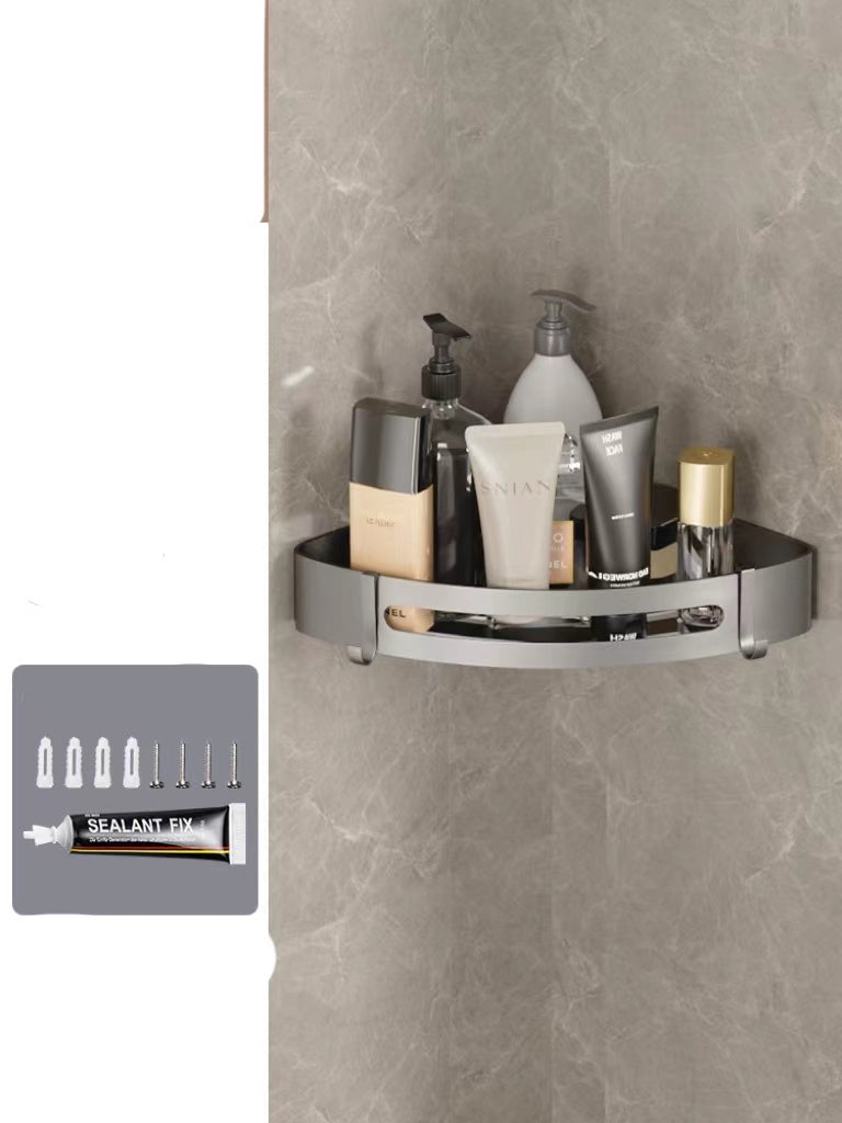 Perforated Bathroom Wall Storage Rack