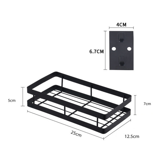 Estante organizador de almacenamiento de cocina montado en la pared