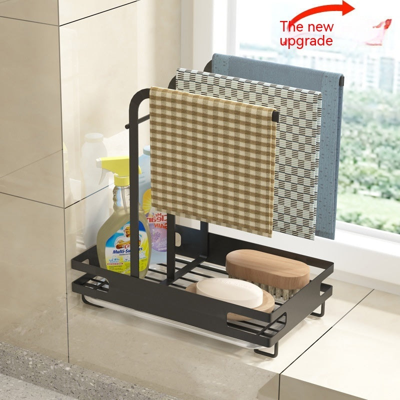 Punch-Free Wall Hanging Kitchen Rag Rack