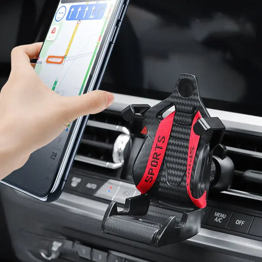 Soporte para teléfono para asiento de carreras de autos