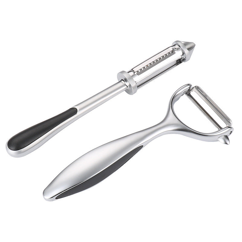 Pelador de cocina dos en uno de aleación de zinc
