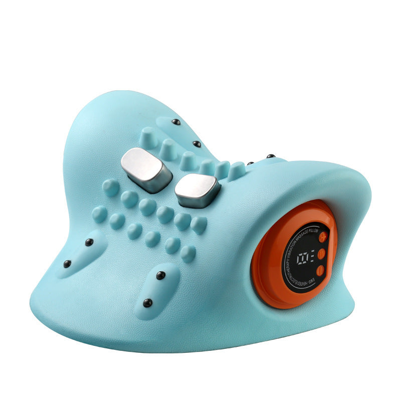 Almohada portátil de masaje con puntos de acupuntura para el cuello