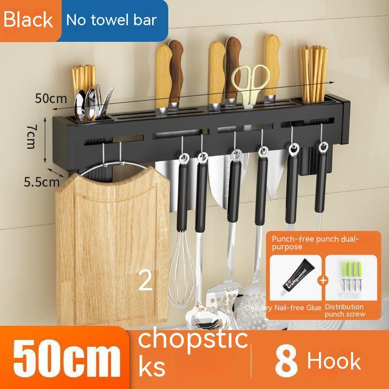 Stainless Steel Knife Holder with Storage