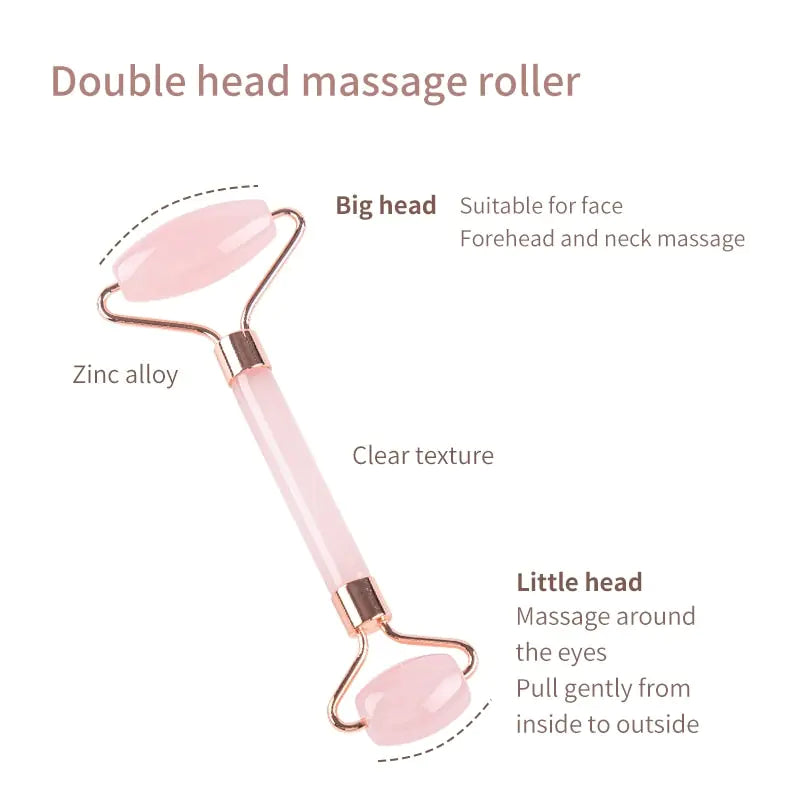 Masajeador de rodillos faciales para rostro, cuello y ojos