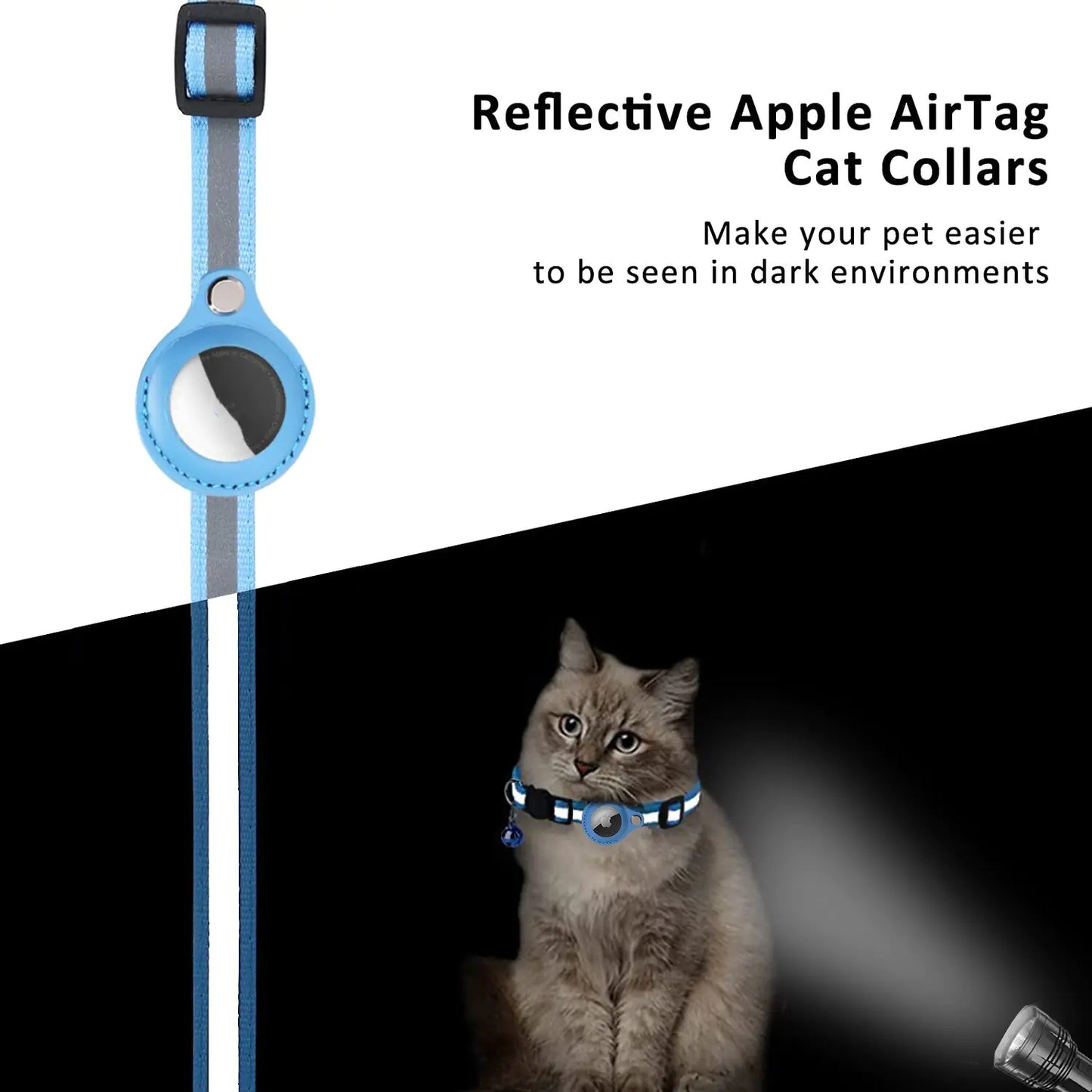 Collar ajustable para mascotas para Apple Airtag