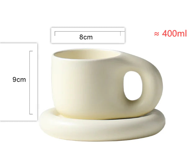 Taza de café linda gordita