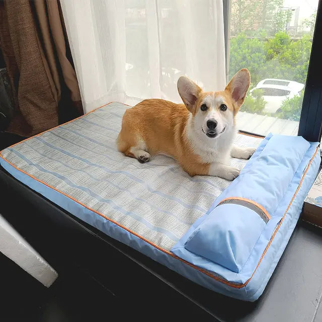 Cama para perros de verano HOOPET, estera gruesa