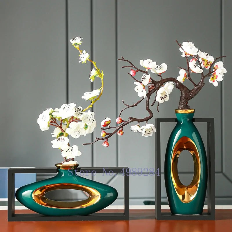 Jarrón de ceramica