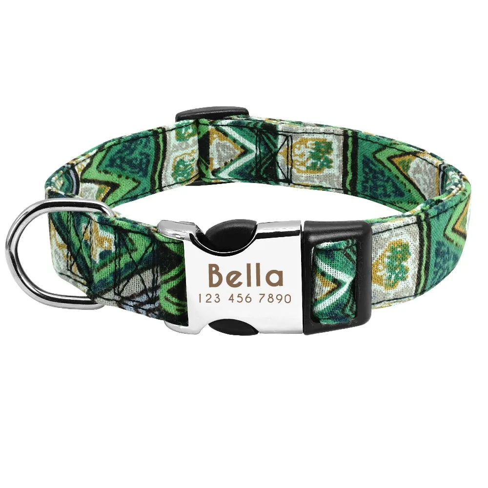Collar de etiqueta de perro ajustable