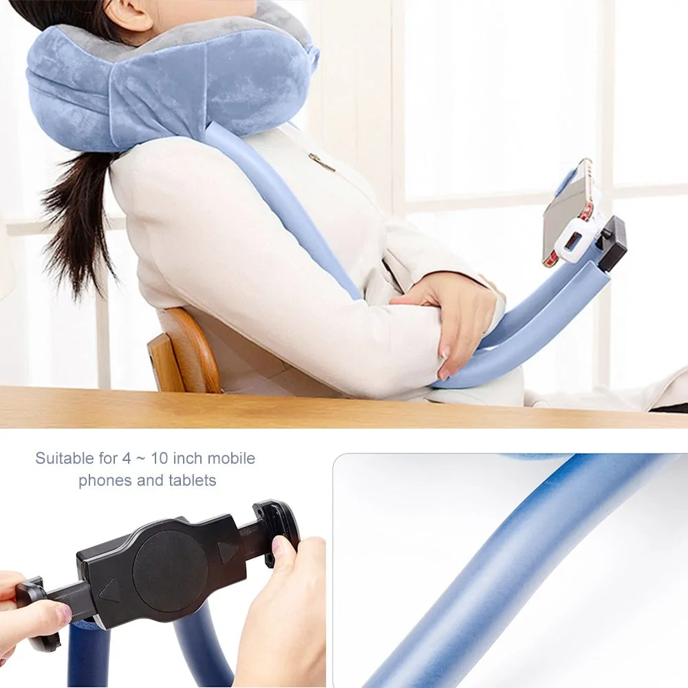 Soporte para almohada de cuello en forma de U
