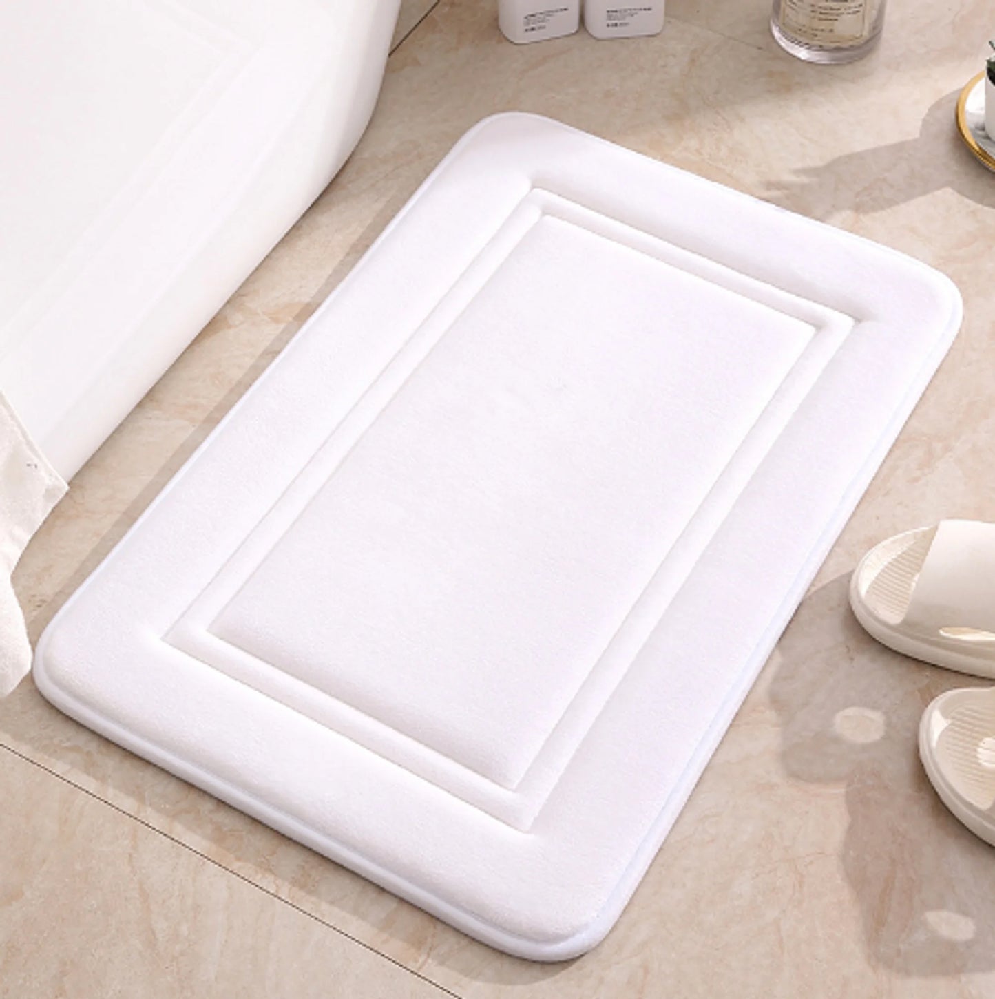 Alfombra de baño antideslizante en relieve