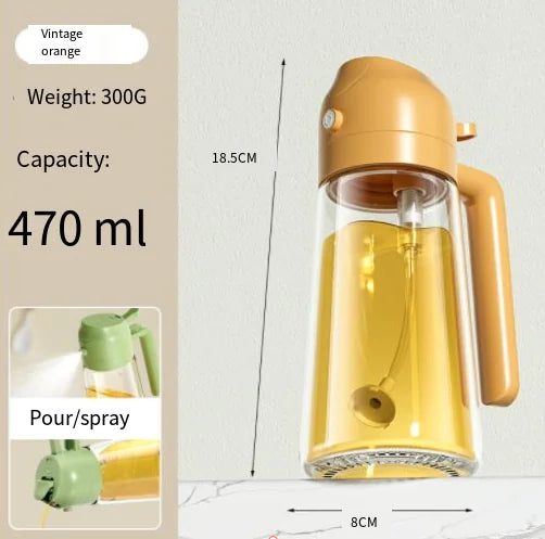 Botella pulverizadora de diseño dos en uno