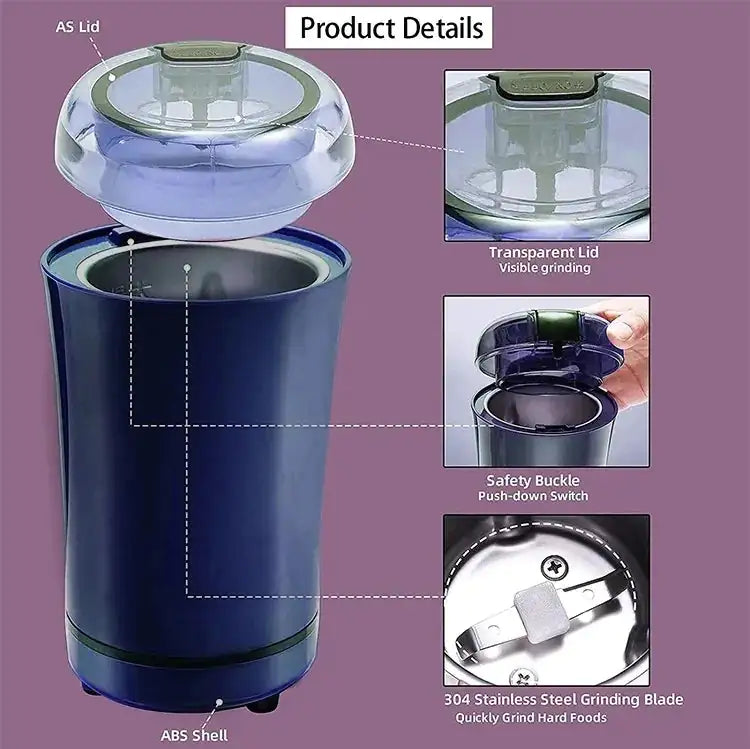 Electric Portable Coffee Bean Grinder